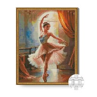 Pictura cu diamante după numere Art Gallery Premium Graceful Ballerina 40*50cm (QB206535)
