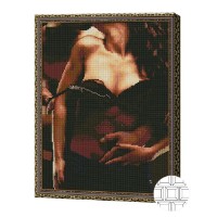 Алмазная картина по номерам Art Gallery Premium Hot Evening 40x50cm (QB201808)