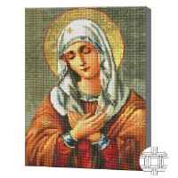 Pictura cu diamante după numere Art Gallery Premium Image Of The Virgin Mary 40x50cm (QB203811)
