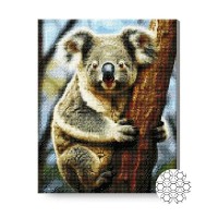 Алмазная картина по номерам Art Gallery Premium Koala On A Tree 40x50cm (GA87389)