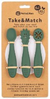 Набор силиконовых тренировочных ложек Petite&Mars Take&Match Misty Green 6+m 3pcs (721817) фото №2 — интернет-магазин Desire.md