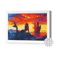 Pictura cu diamante după numere Art Gallery Premium Mermaid And Ship 20x30cm (JS12449)