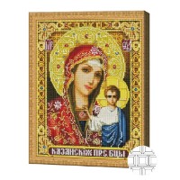Pictura cu diamante după numere Art Gallery Premium Our Lady Of Kazan 40x50cm (QB200334)