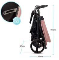 Коляска Kinderkraft Grande Plus Pink (KSGRAN00PNK0000) фото №3 — интернет-магазин Desire.md