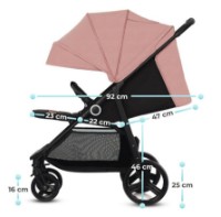 Коляска Kinderkraft Grande Plus Pink (KSGRAN00PNK0000) фото №4 — интернет-магазин Desire.md