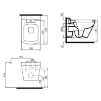 Vas WC Bien Neptun 350x520 imaginea #2 — magazin online Desire.md