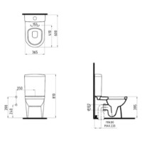 Унитаз Bien Orion 365x600 фото №3 — интернет-магазин Desire.md