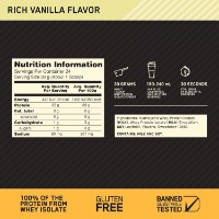 Протеин Optimum Nutrition Gold Standard 100% Isolate Rich Vanilla 720g фото №4 — интернет-магазин Desire.md