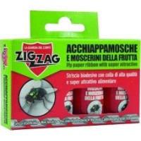 Bandă anti-insecte Zig Zag Fly & Fruit Fly 4pcs