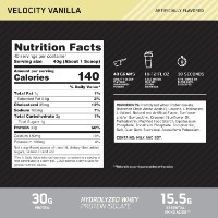 Протеин Optimum Nutrition Platinum Hydrowhey Velocity Vanilla 1.6kg фото №3 — интернет-магазин Desire.md