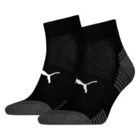 Детские носки Puma Unisex Sport Cushioned Quarter 2P Black, s.35-38