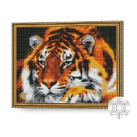 Pictura cu diamante după numere Art Gallery Premium Resting Tiger 40x50cm (QB204362)