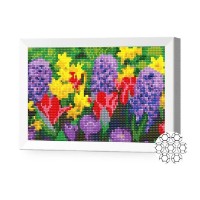 Pictura cu diamante după numere Art Gallery Premium Spring Flowers 20x30cm (JS29423)