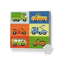 Pictura cu diamante după numere Art Gallery Premium Useful Machines 20x20cm (BJ993)