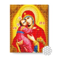 Pictura cu diamante după numere Art Gallery Premium Virgin Mary with Child 40x50cm (GA75147)