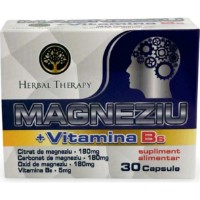 Vitamine Herbal Therapy Magneziu + Vitamina B6 30cap