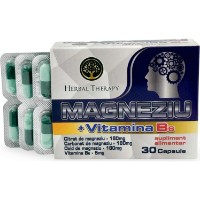 Витамины Herbal Therapy Magneziu + Vitamina B6 30cap фото №3 — интернет-магазин Desire.md