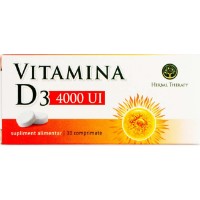 Vitamine Herbal Therapy Vitamina D3 4000UI 30tab