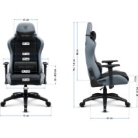 Scaun gaming Sense7 Spellcaster FUKU XL PU Black and Gray imaginea #2 — magazin online Desire.md