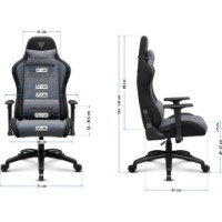 Scaun gaming Sense7 Spellcaster FUKU XL Fabric Black and Gray imaginea #9 — magazin online Desire.md