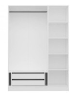 Шкаф Trendy 2245 White/Walnut 135x190x52cm GTR004926 фото №4 — интернет-магазин Desire.md