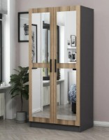 Шкаф Trendy Kale 190 Oak/Anthracit 90x190x52cm GTR004843