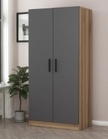 Шкаф Trendy Kale 210 Oak/Anthracit 90x210x52cm GTR004786