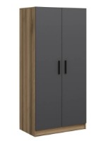 Шкаф Trendy Kale 210 Oak/Anthracit 90x210x52cm GTR004786 фото №4 — интернет-магазин Desire.md