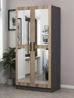 Шкаф Trendy Kale 210 Oak/Anthracit 90x210x52cm GTR004844