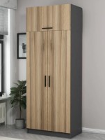 Шкаф Trendy Kale 2232 Anthracit/Oak 90x255x52cm GTR004854