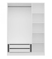 Шкаф Trendy Kale 2246 White/Walnut 135x210x52cm GTR004927 фото №4 — интернет-магазин Desire.md