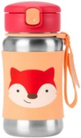 Sticluta cu pai din otel inoxidabil Skip Hop Zoo Vulpe (9S892110)