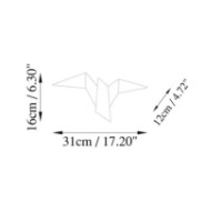 Candelabru de perete Trendy 13503 - M Gold 31x12x16cm GTR002147 imaginea #3 — magazin online Desire.md