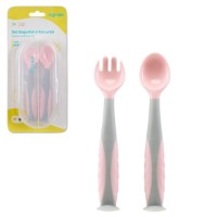 Set lingurita si furculita U-grow Pink (5949494029966) imaginea #2 — magazin online Desire.md