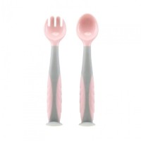 Set lingurita si furculita U-grow Pink (5949494029966)