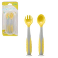 Set lingurita si furculita U-grow Yellow (5949494029973) imaginea #2 — magazin online Desire.md