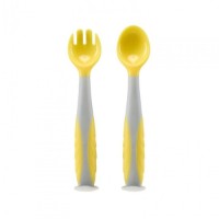 Set lingurita si furculita U-grow Yellow (5949494029973)