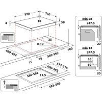 Plită incorporabilă cu inducție Whirlpool WL B6860 NE/S imaginea #4 — magazin online Desire.md