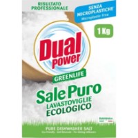 Средство для посудомоечных машин Dual Power Green Life Pure Salt 1kg