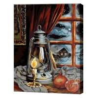 Tablou pe numere Art Gallery Econom Noaptea de iarnă 40x50cm (GX39249)