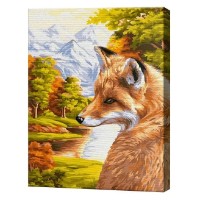 Tablou pe numere Art Gallery Econom Vulpea în pădurea de toamnă 40x50cm (GX39084)