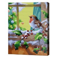 Tablou pe numere Art Gallery Econom Pasăre pe crenguță 40x50cm (GX47572)