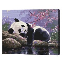 Tablou pe numere Art Gallery Econom Pandă adormită 30x40cm (EX6535)