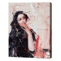 Tablou pe numere Art Gallery Econom Brunetă misterioasă 40x50cm (GX32646)