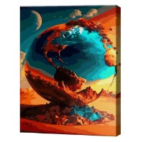 Tablou pe numere Art Gallery Econom Glob fantastic 40x50cm (GX46498)