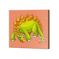 Картина по номерам Зеленый Динозавр Art Gallery Premium 20x20cm (BX2804)