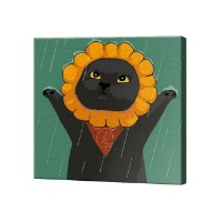 Картина по номерам Котик-цветочек Art Gallery Premium 20x20cm (BX3648)