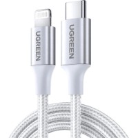 Cablu USB Ugreen Type-C to Lightning 3A 1.5m US304 Silver (70524)
