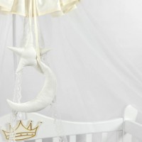 Балдахин для кроватки Perna Mea Premium Star Ivory (PM.101301/4) фото №4 — интернет-магазин Desire.md