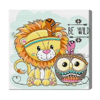 Tablou pe numere Art Gallery Premium Будь диким 20x20см (BX2207)